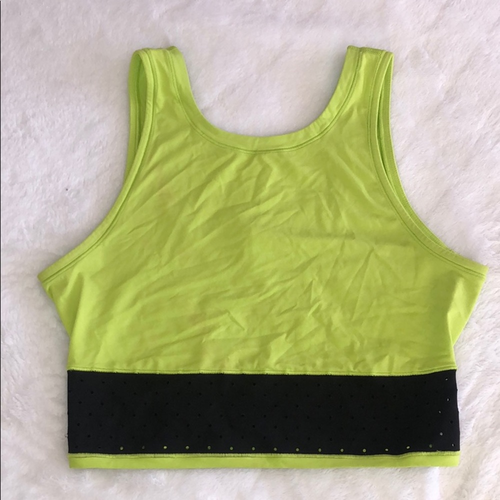 Lululemon Neon Yellow Athletic Crop Top